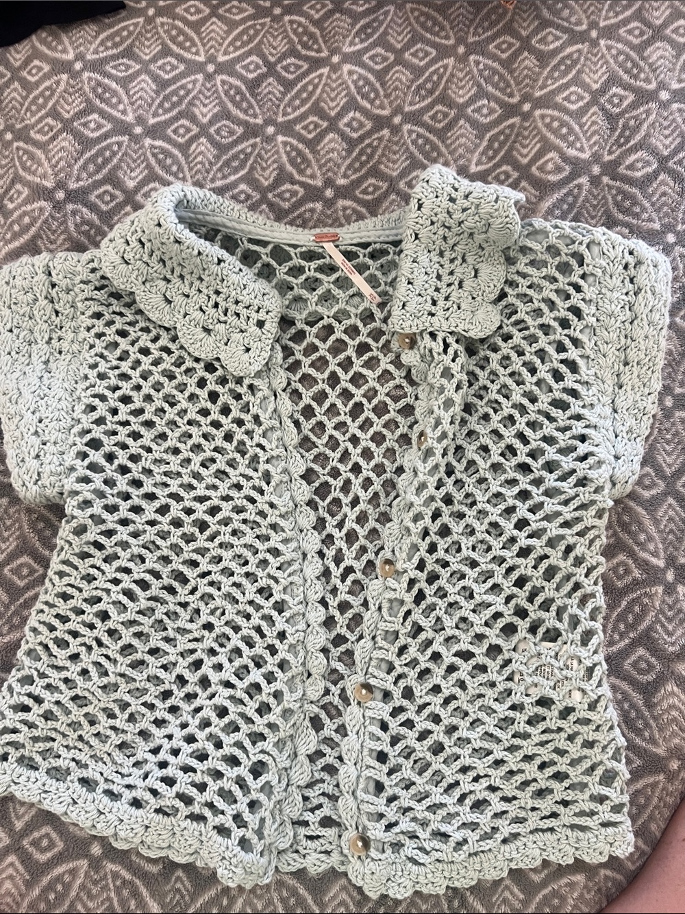 Free people Lily crochet top xs - Picture 2 of 4